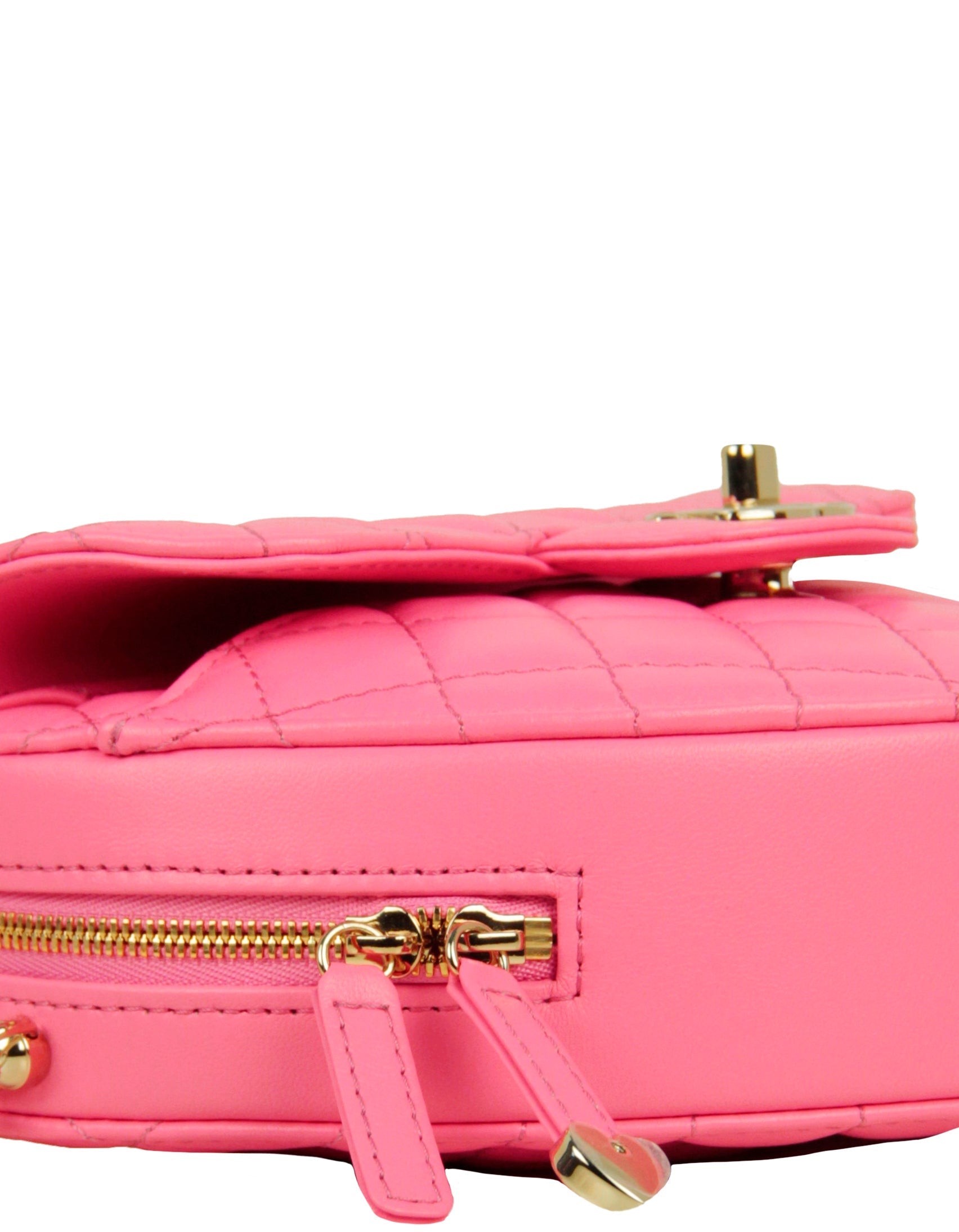 Chanel Pink Lambskin Quilted CC In Crossbody Bag - Rovelle Bags