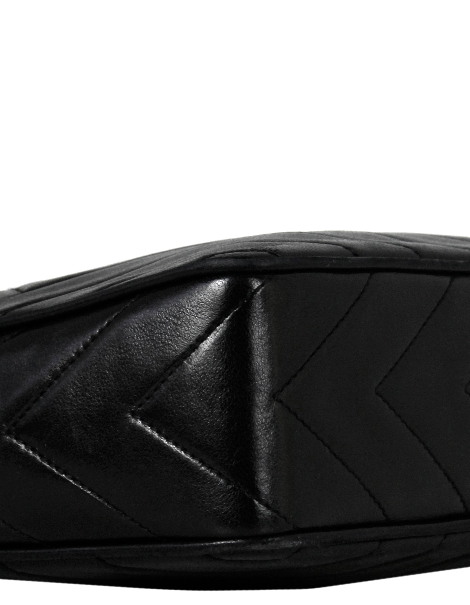 Chanel Black Lambskin Leather Diamond Quilted Camera Bag - Rovelle Bags