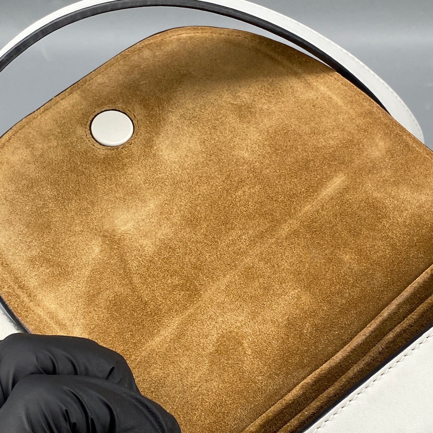 Loewe Gate Mini White Smooth Calfskin Belt Bag