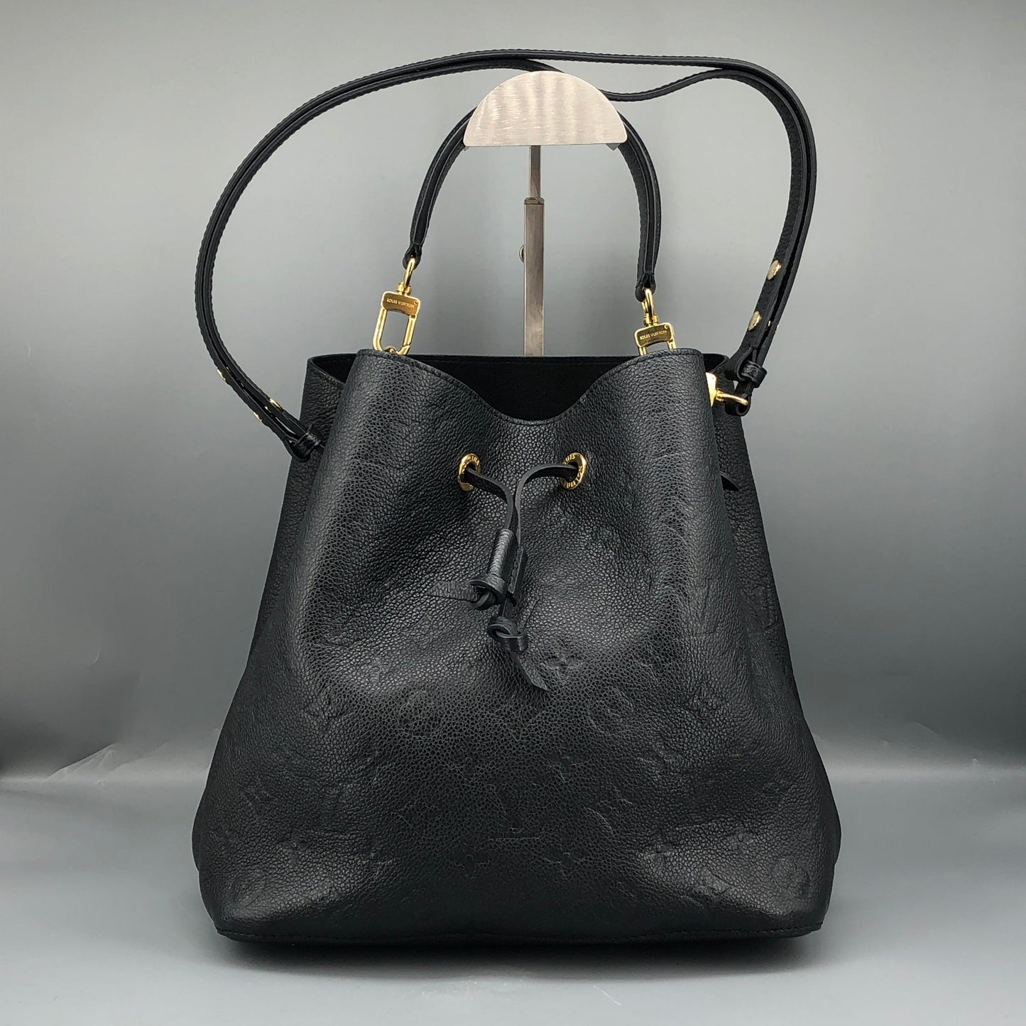 Louis Vuitton Monogram Empreinte NeoNoe Bucket Bag Black
