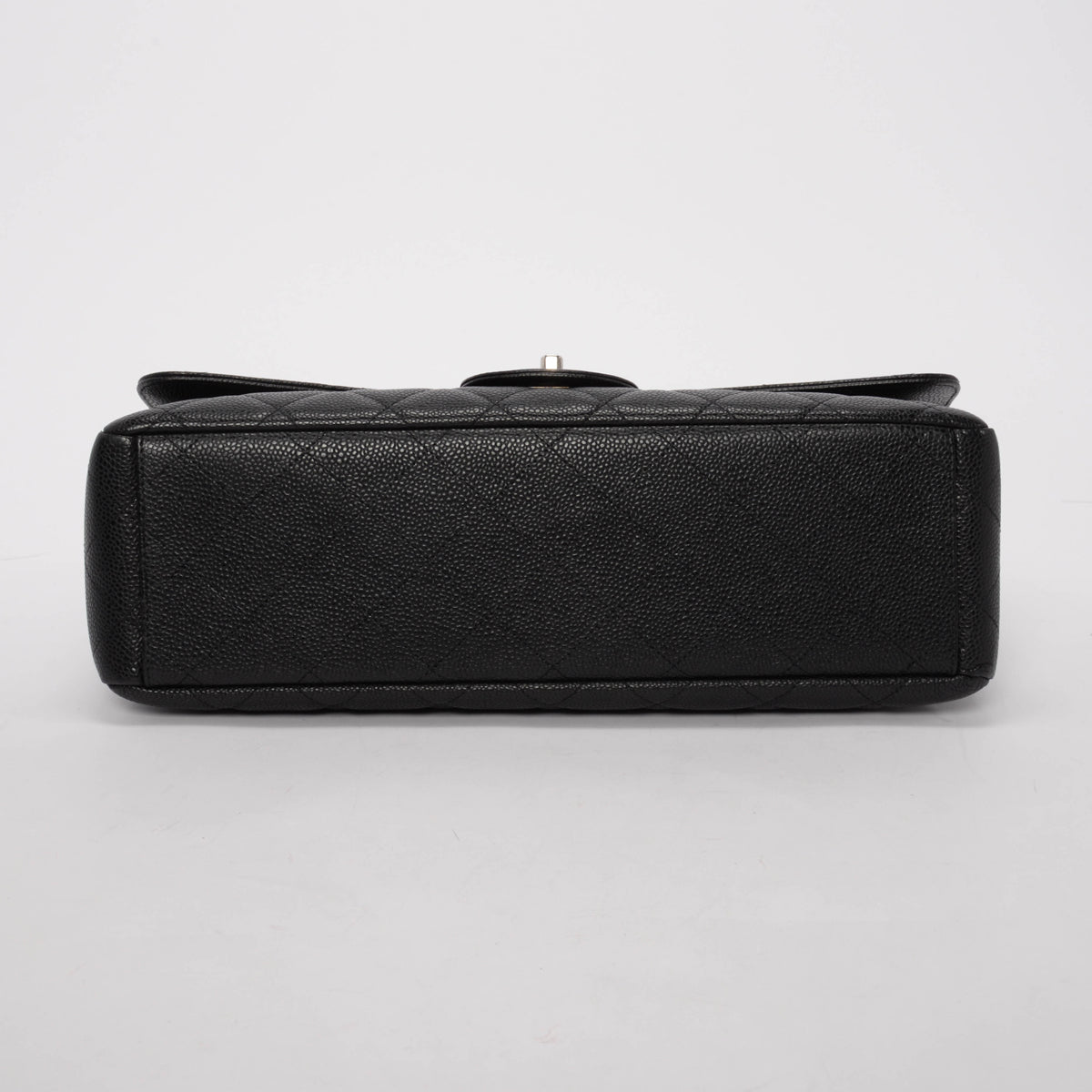 Chanel Black Quilted Caviar Jumbo Single Flap Bag - Rovelle Bags