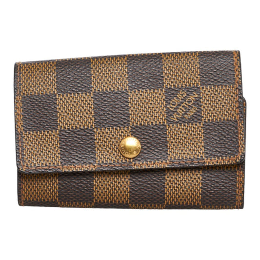 Louis Vuitton Louis Vuitton Damière N62630 Keycase PVC/Leather Brown