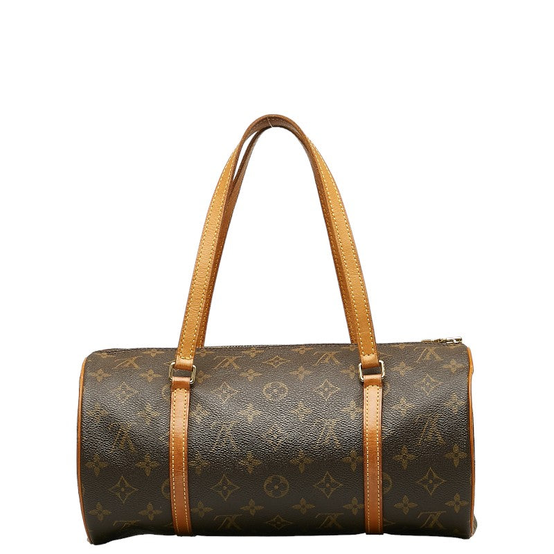 Louis Vuitton Monogram Papillon 30 Handbag M51385 Brown PVC Leather Lady Louis Vuitton