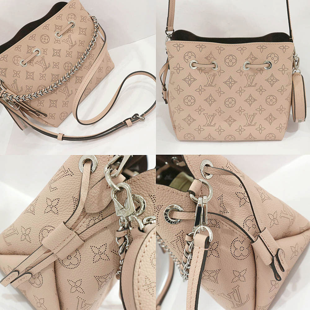 LOUIS VUITTON Louis Vuitton Shoulder Bag Bella M57068/ Monogram Machina Magnolia Pink Color Silver Women External Handmade Bag Box
