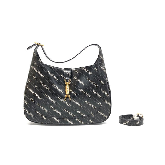 Gucci Balenciaga The Hacker Project Jackie 1961 Leather Shoulder Bag