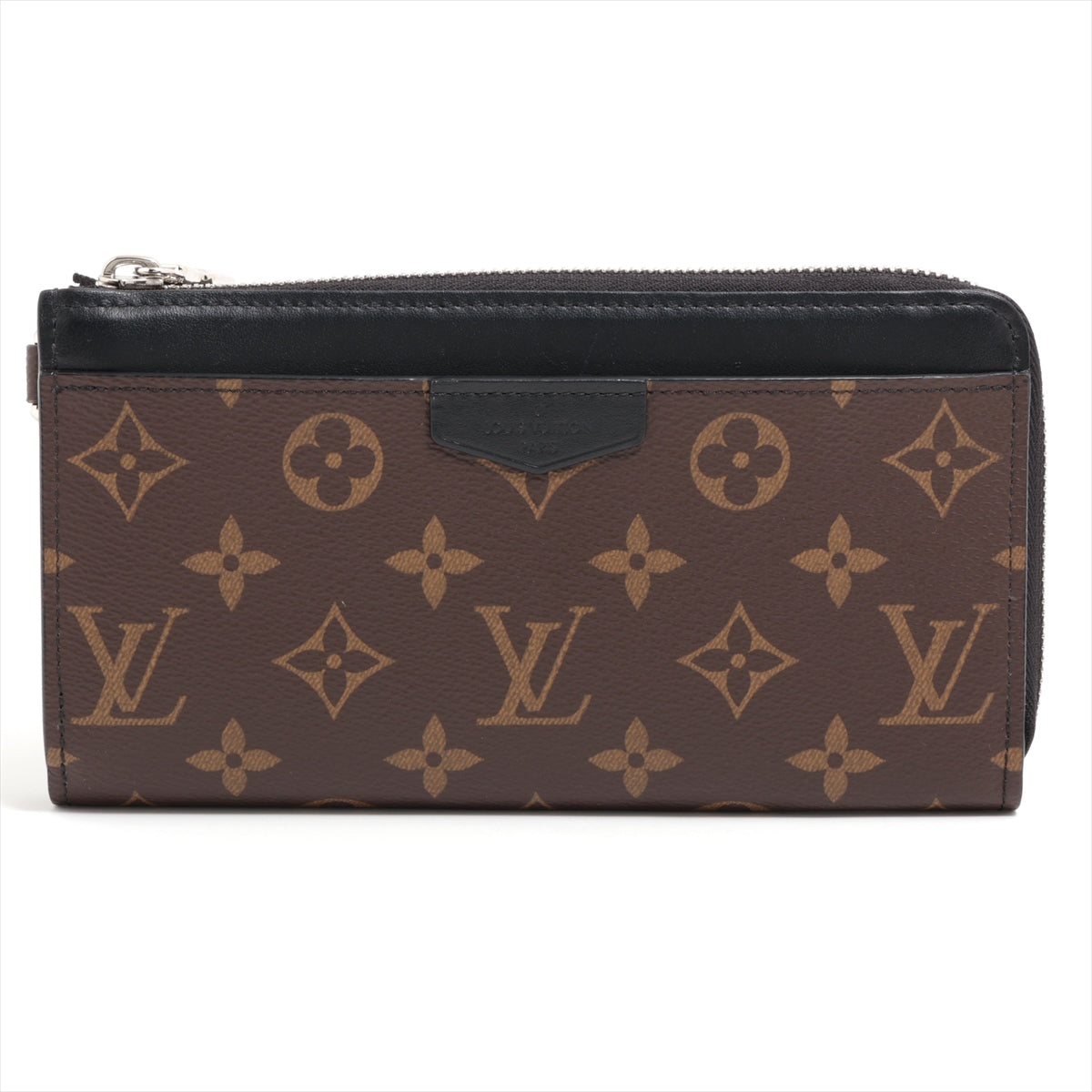 Louis Vuitton Monogram Makassar Zippy Dragon M69407 Black Brown Round Zip Wallet