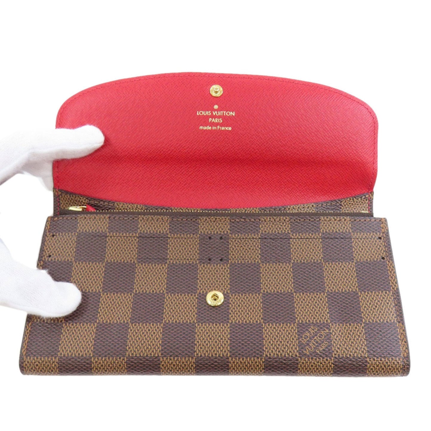 Louis Vuitton Monogram Rouge Monogram Canvas Long Wallet (Bi-Fold)