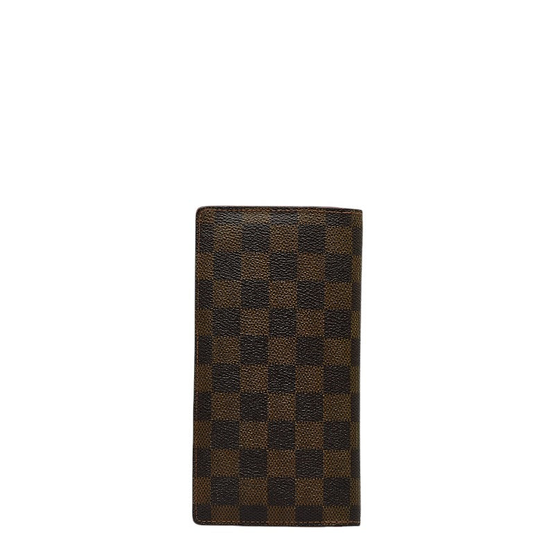 Louis Vuitton Damiere Portfolio Brother Long Wallet N60017 Brown PVC Leather Louis Vuitton