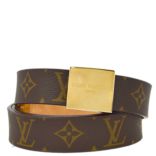 Louis Vuitton Monogram Ceinture Carre Belt M6800 Small Good