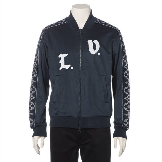 Louis Vuitton 24SS Cotton x Jacket XS Navy LV Flower Band Track Top Bronze RM241MQ Monogram