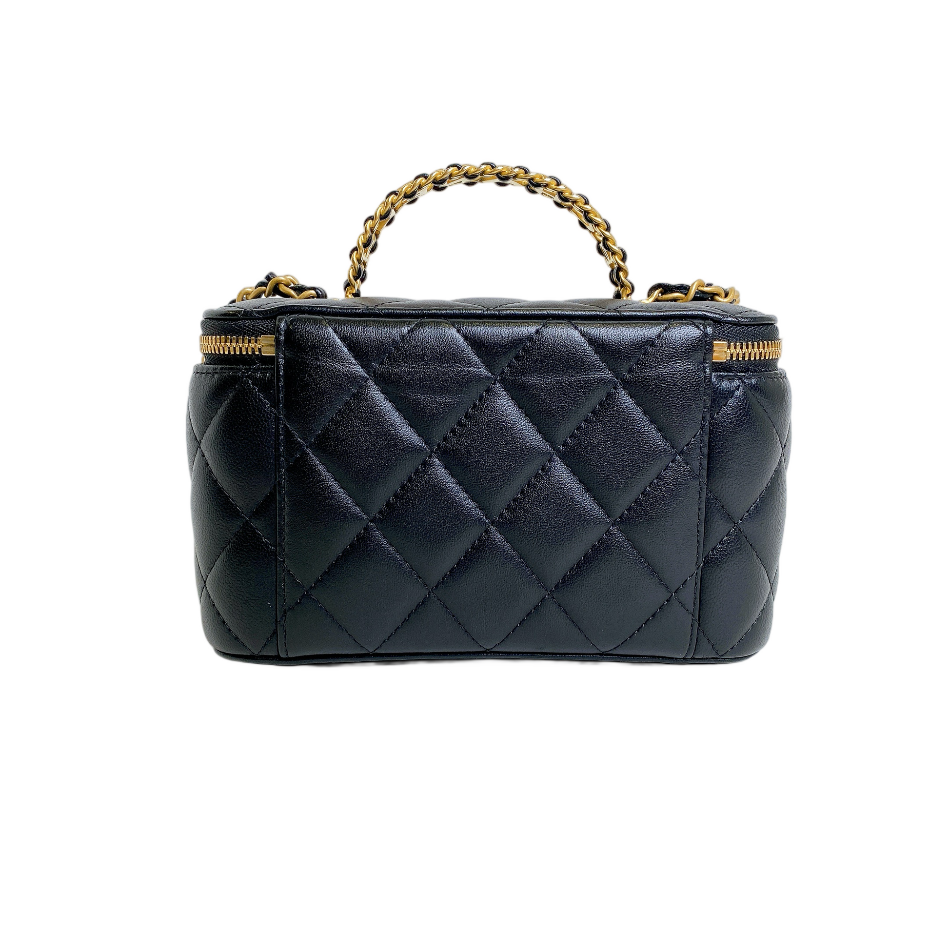 Chanel VANITY WITH CHAIN TOP HANDLE Handbag - Rovelle Bags