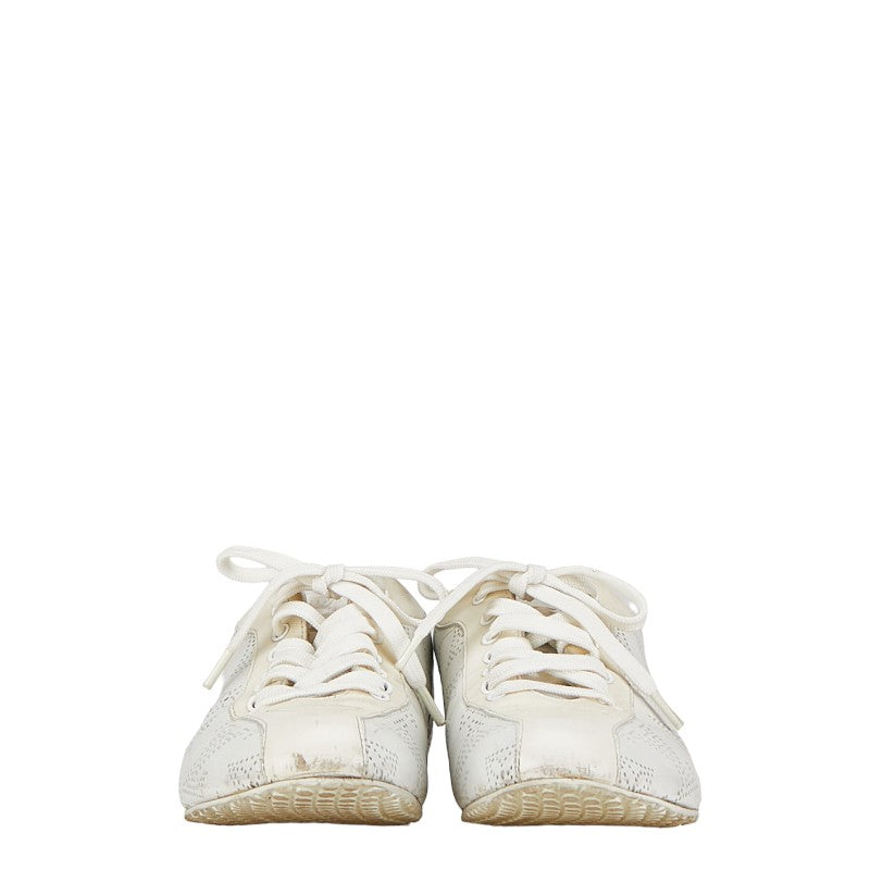Louis Vuitton Monogram Machina Trainers Size 34 White Leather Louis Vuitton