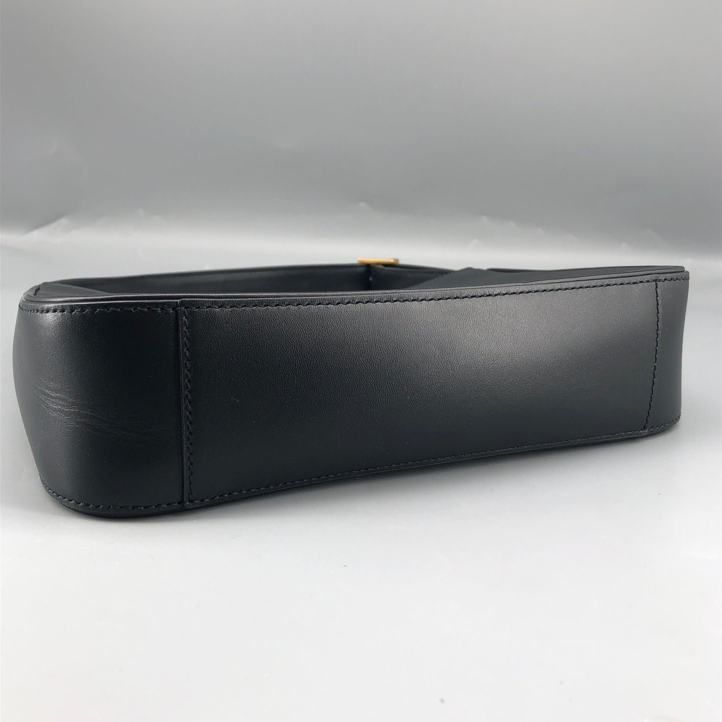 Saint Laurent Le 5 à 7 Smooth Leather Hobo Shoulder Bag Black