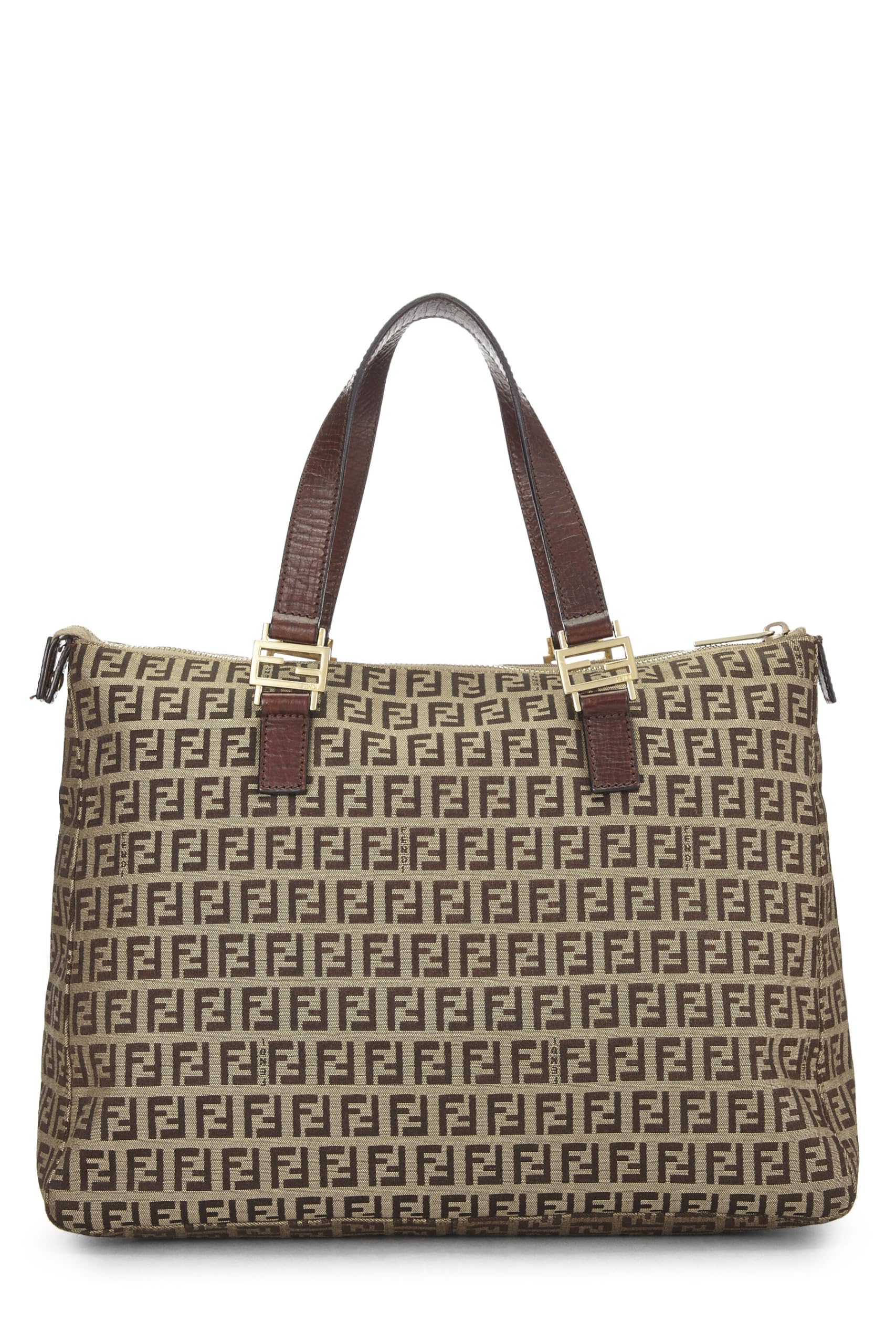 Fendi, Beige Zucchino Tote Mini, Brown