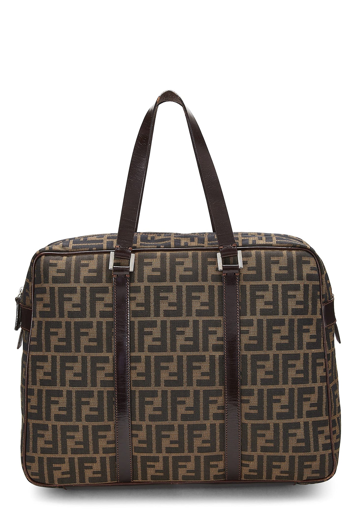 Fendi, Brown Zucca Canvas Briefcase, Brown