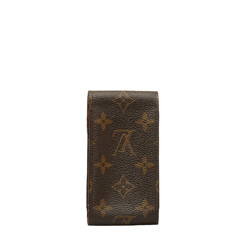 Louis Vuitton Monogram Cigarette Case M63024 Brown PVC Leather Louis Vuitton