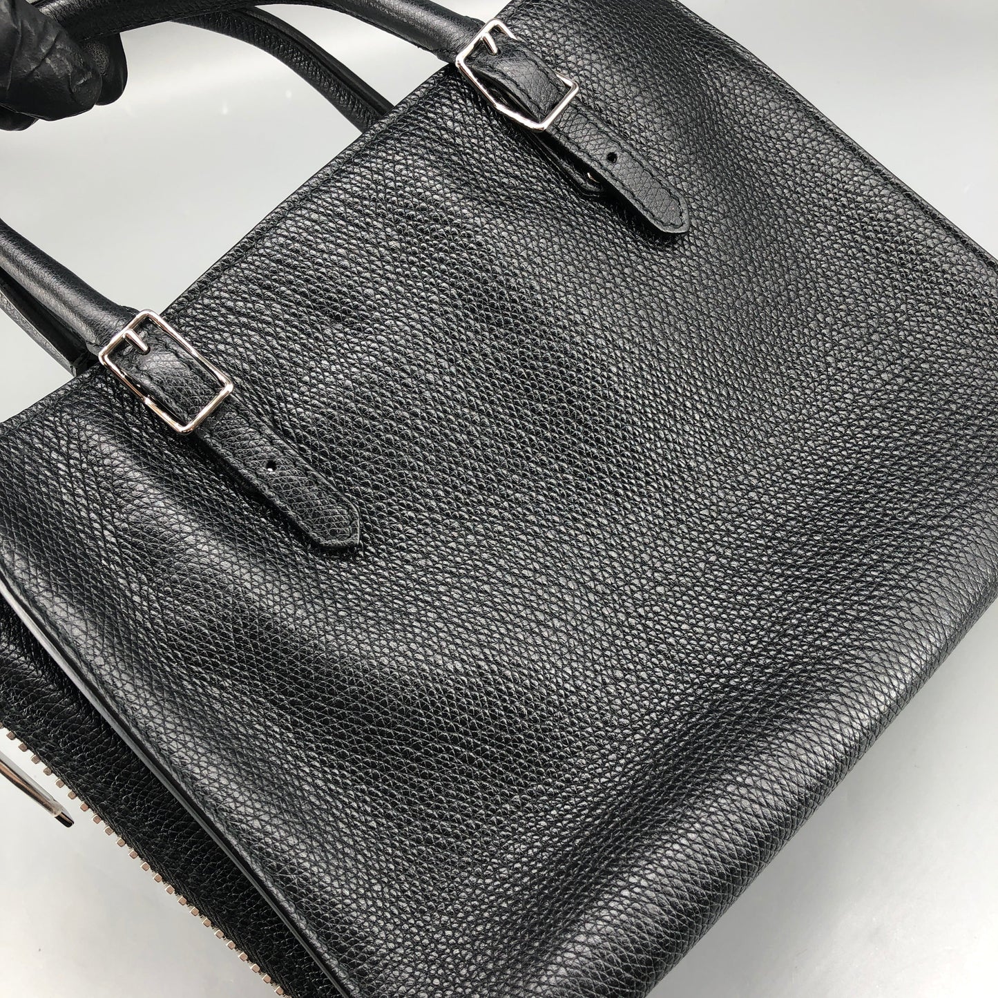 Balenciaga Everyday Small Tote Bag Black Grain Leather