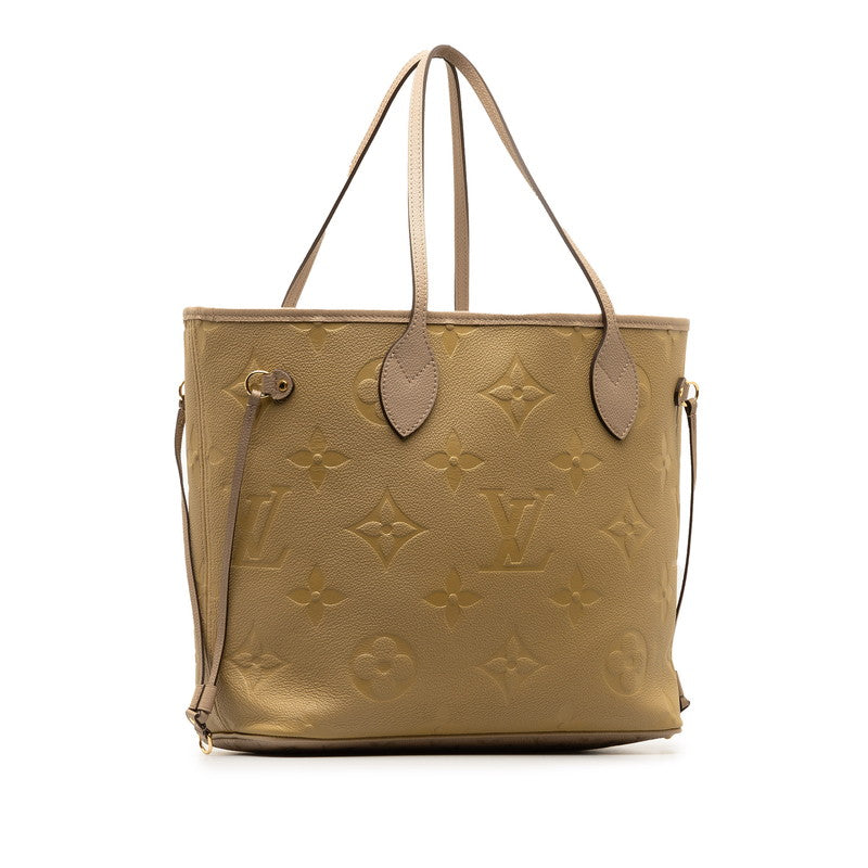 Louis Vuitton Monogram Amplant Neverfull MM Shoulder Bag M45686 Tourtree Grey Leather Louis Vuitton