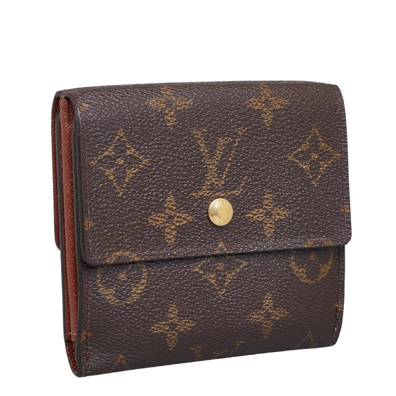 Louis Vuitton Monograms Portmoney Vie Cult Credy Three Folded Wallet M61652 Brown PVC Leather Louis Vuitton