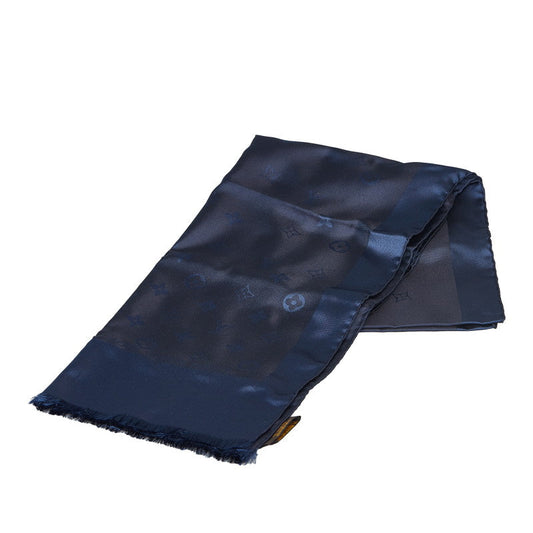 Louis Vuitton Monogram Band All-in-LV Scarf M77002 Brown Multicolor Silk Louis Vuitton