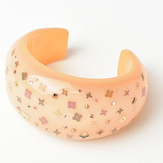Louis Vuitton Clear Rose pink Resin Bangle