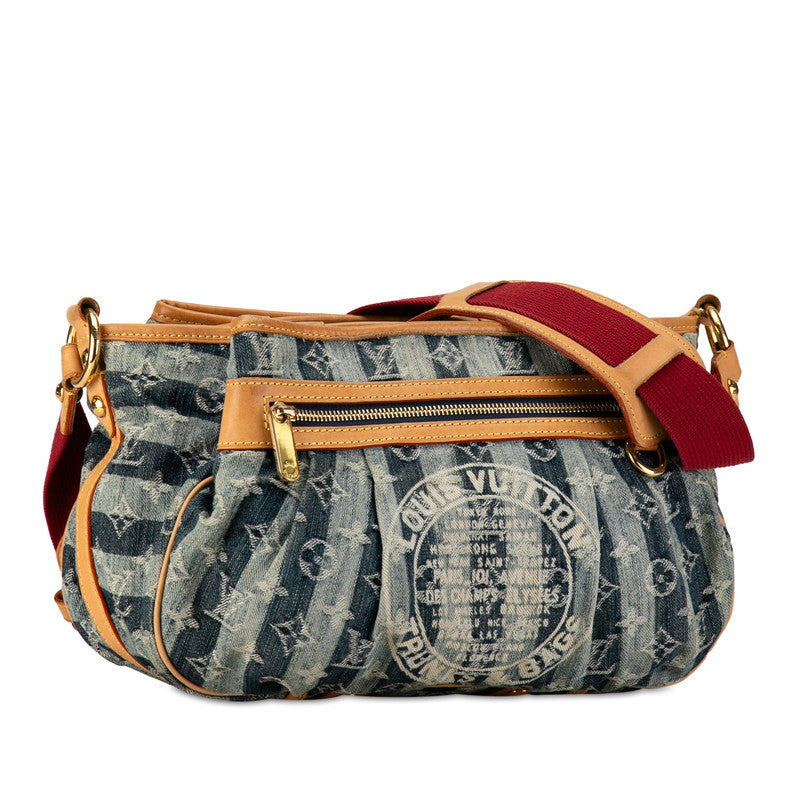Louis Vuitton Monogram Denim Portee M95334 Indigo Blue Linen Louis Vuitton M95334 Indigo Blue Linen Ladies Louis Vuitton