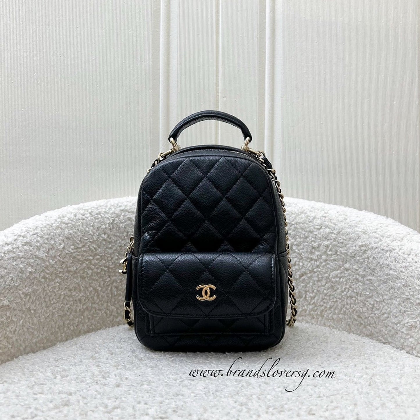 Chanel 24C Mini Backpack in Caviar Backpack - Rovelle Bags