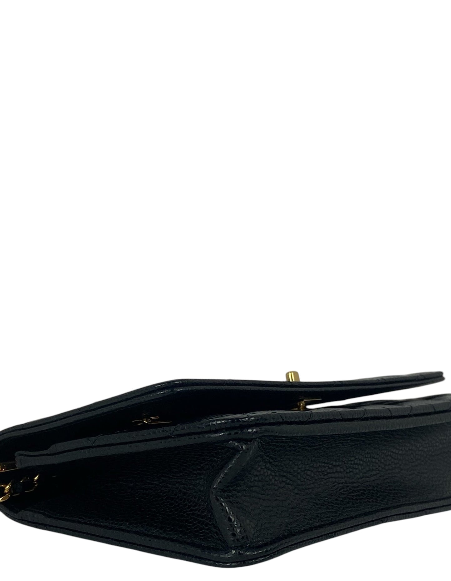 Chanel Black Caviar Leather Twistlock WOC Crossbody Bag - Rovelle Bags