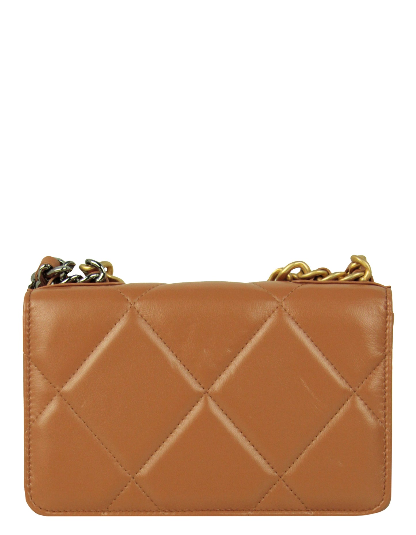 Chanel Brown Quilted 19 WOC Crossbody Crossbody Bag - Rovelle Bags