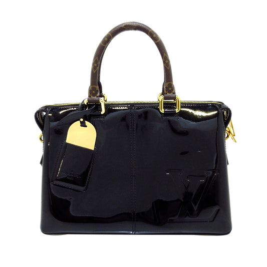 Louis Vuitton Miroir Handbag Black Vernis