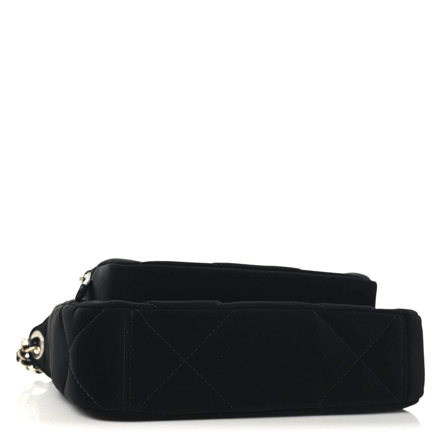 Chanel Velvet Effect Nylon Shiny Crumpled Clutch Bag - Rovelle Bags