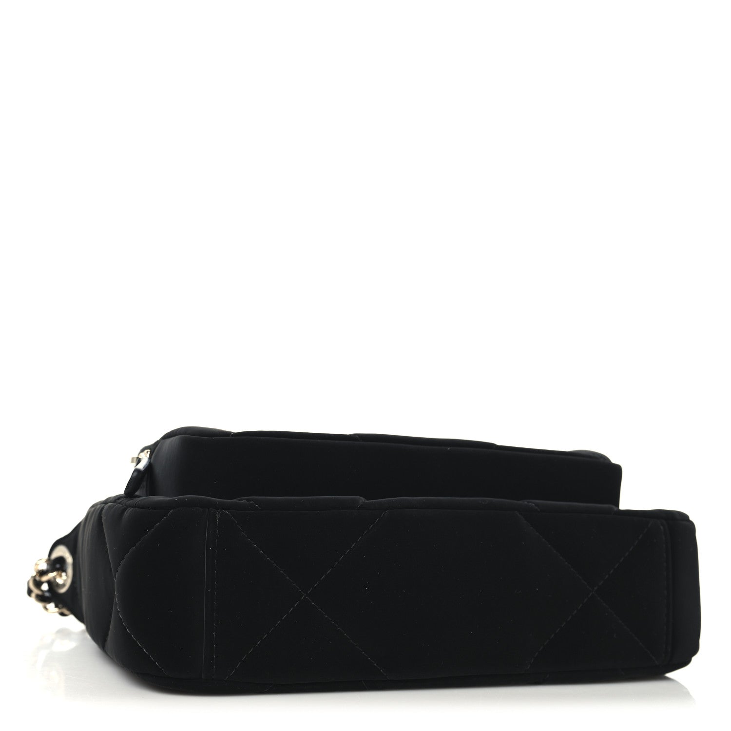 Chanel Velvet Effect Nylon Shiny Crumpled Clutch Bag - Rovelle Bags