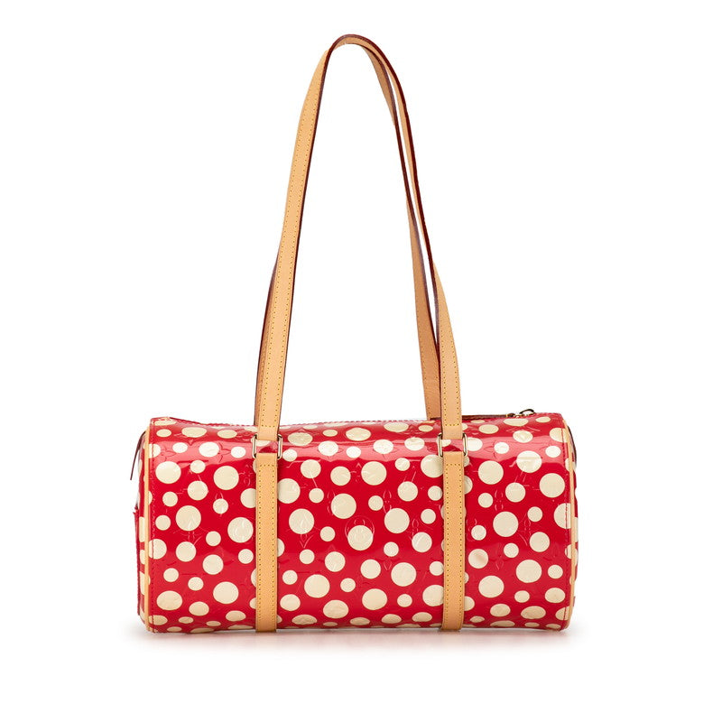 Louis Vuitton LV YK Monogram Vernis Papillon 30 Dot Infinity Handbag M91425 Red Rouge Patent Leather Louis Vuitton
