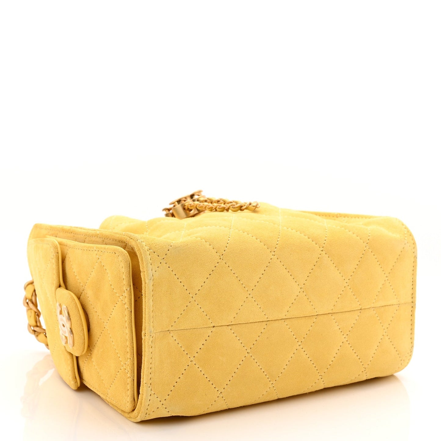 Chanel Suede Quilted Mini Chanel 25 Handbag - Rovelle Bags