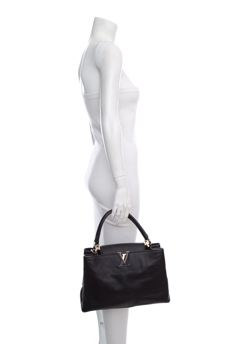 Louis Vuitton Black Capucines Handbag
