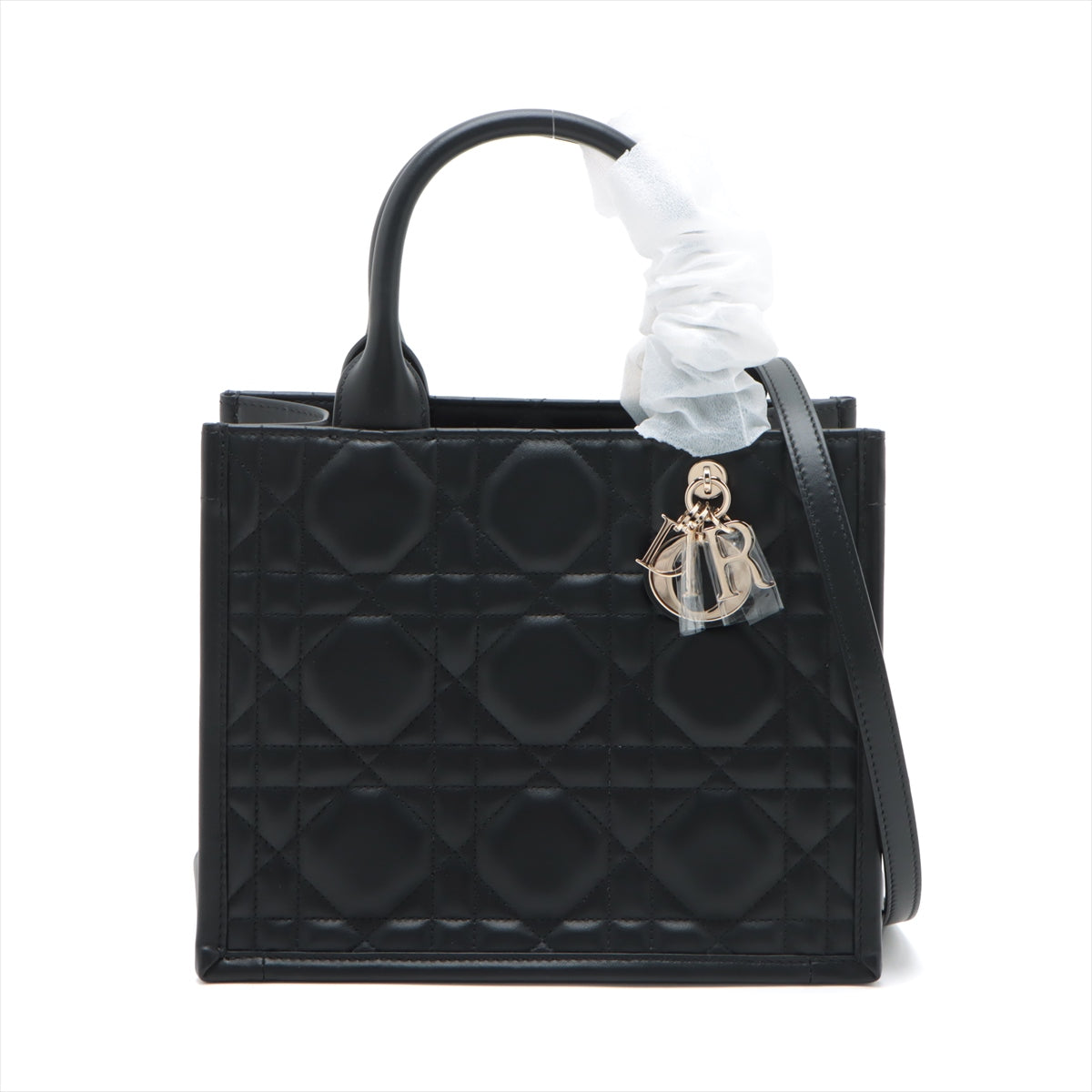 Christian Dior Black Leather Small Book Tote [Clearance Sale]