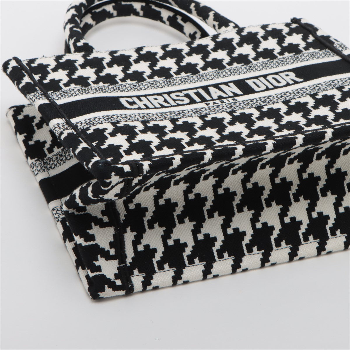Christian Dior Black X White Canvas Small Book Tote [Clearance Sale]