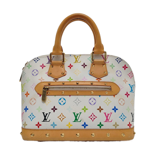 Louis Vuitton x Takashi Murakami Alma Small White Multicolor