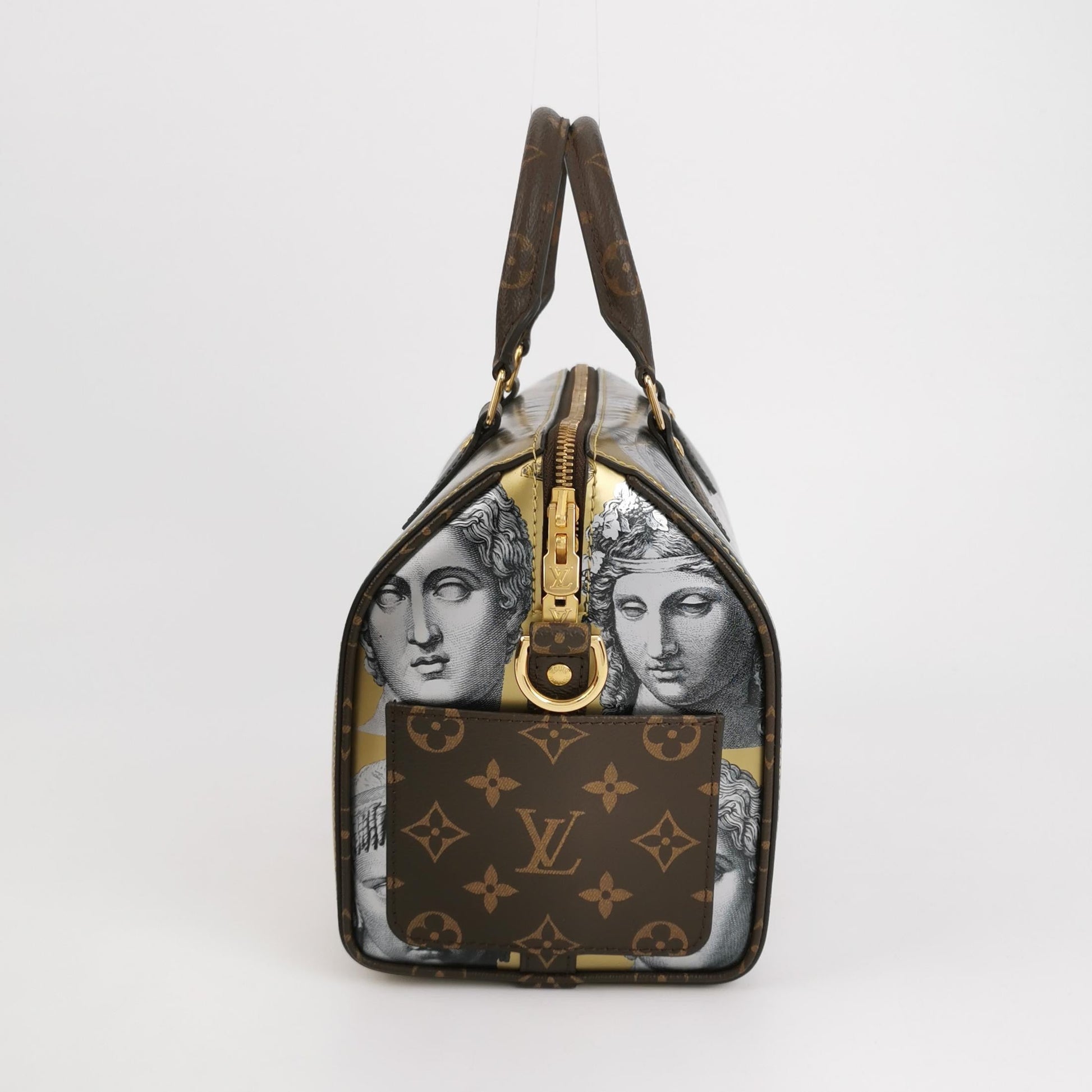 Louis Vuitton Speedy 25 Bandouliere Fornasetti Museum Gold