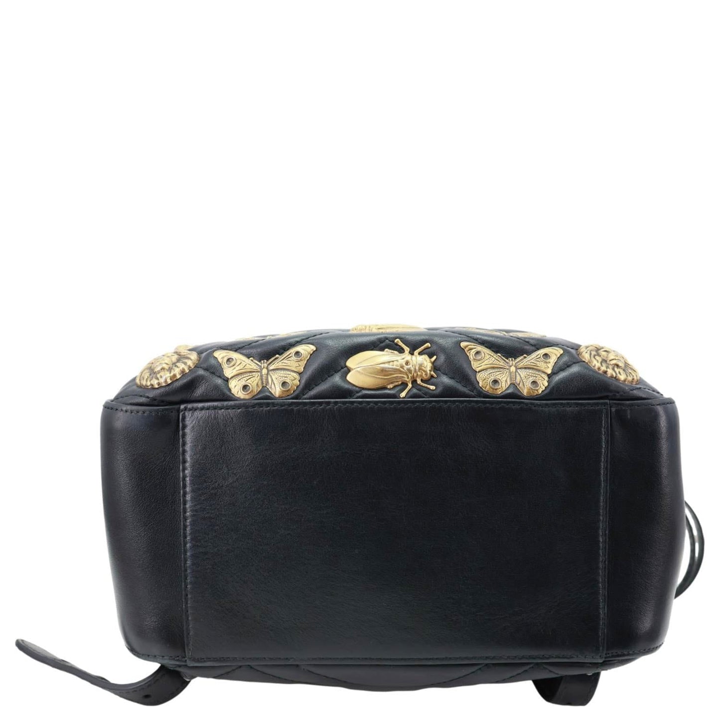 GUCCI GG Marmont Animal Studs Leather Backpack Black 476671