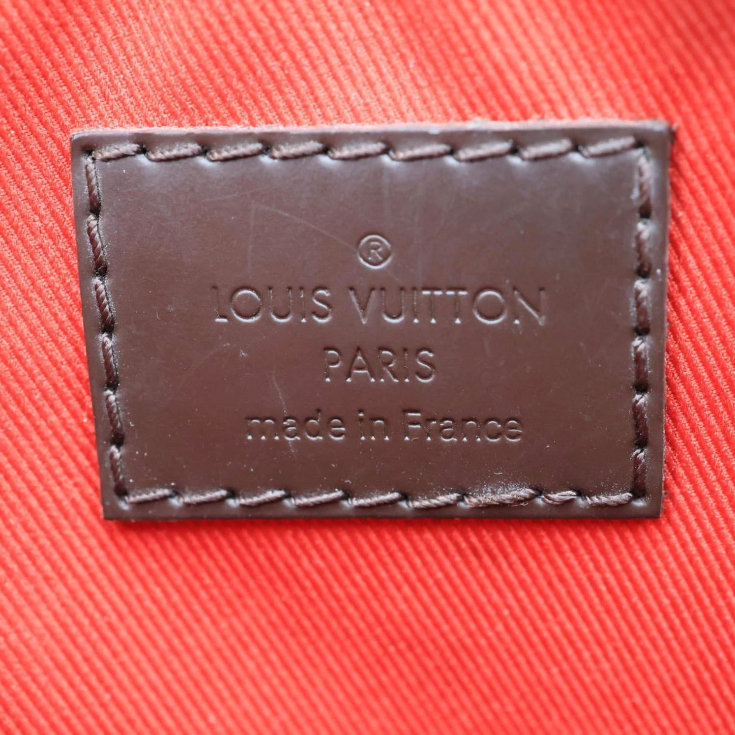 LOUIS VUITTON South Bank Besace Damier Ebene Crossbody Bag Brown