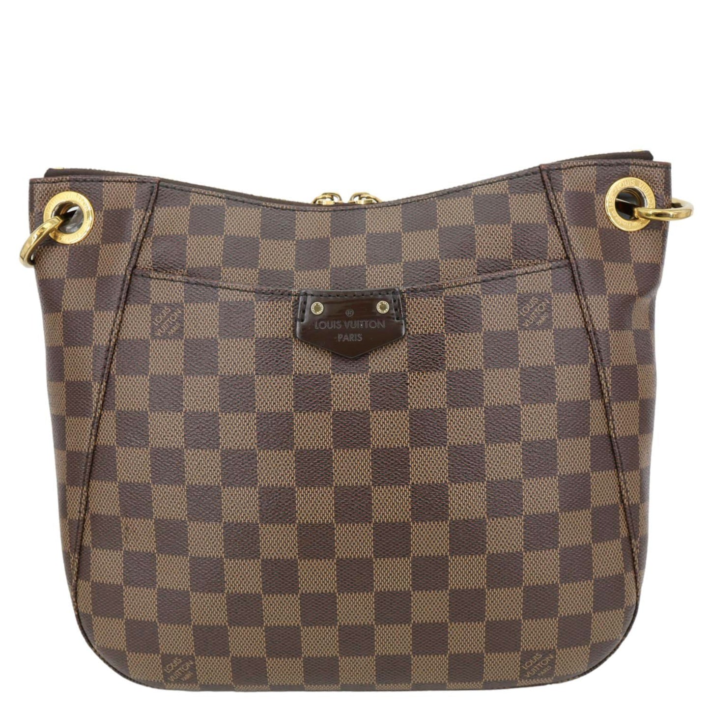 LOUIS VUITTON South Bank Besace Damier Ebene Crossbody Bag Brown
