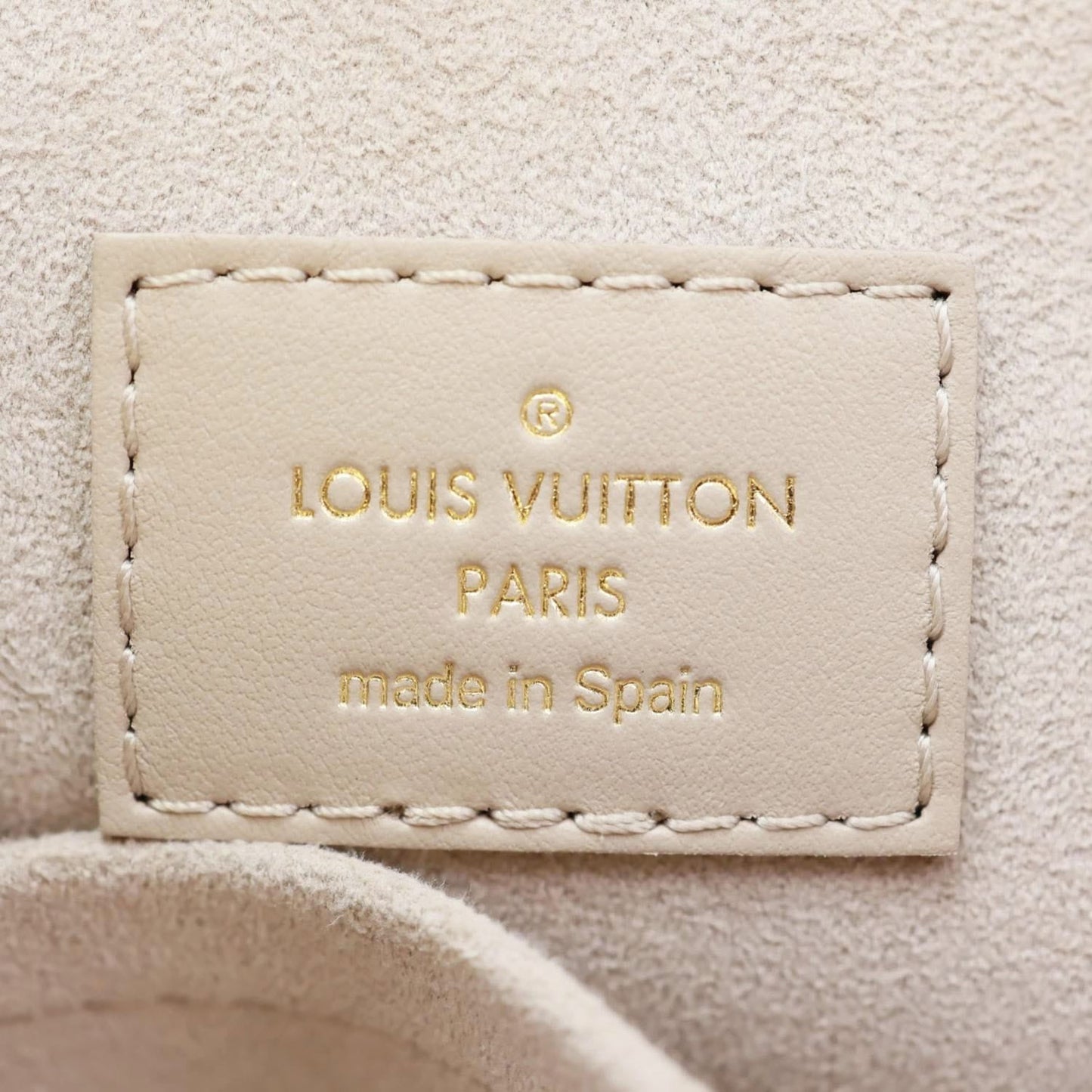LOUIS VUITTON On My Side PM Monogram Perforated Nappa Leather Shoulder Bag Beige