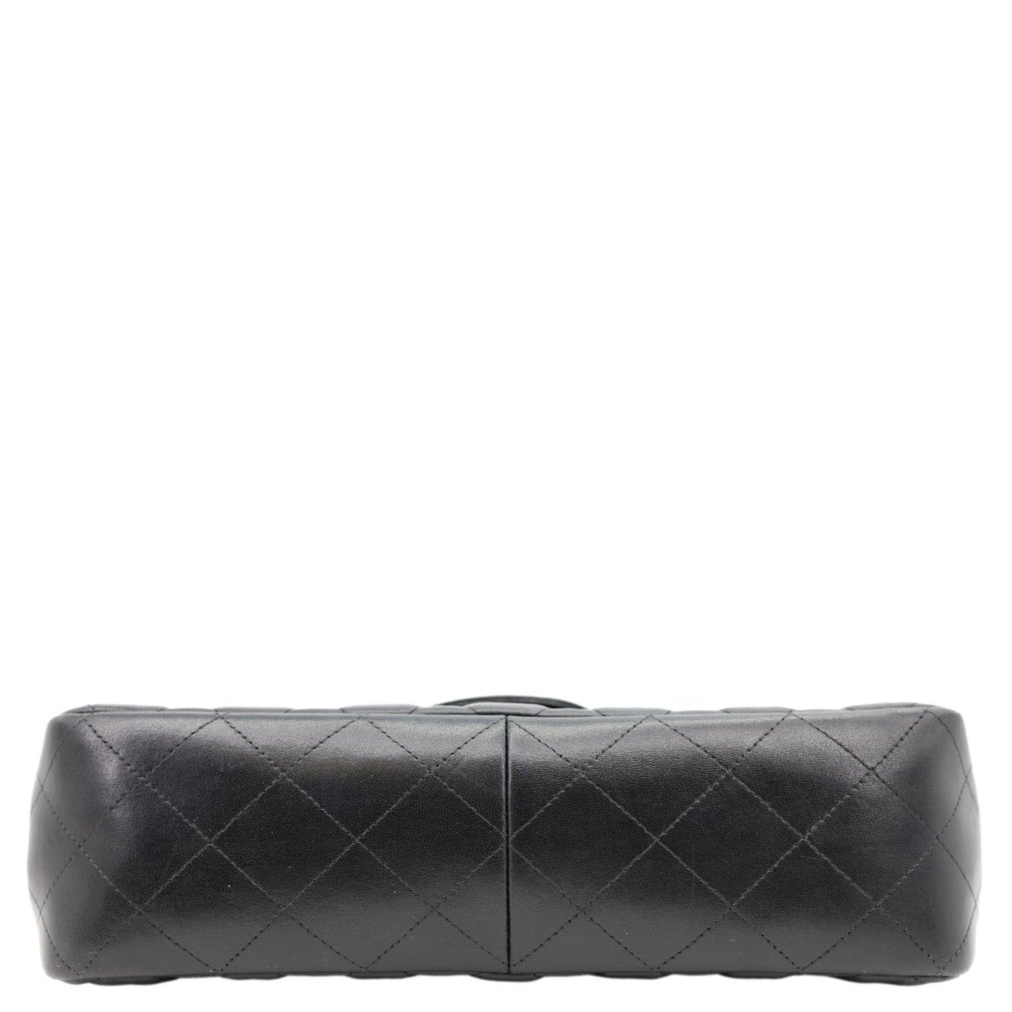 CHANEL Classic Double Flap Leather Shoulder Bag Black