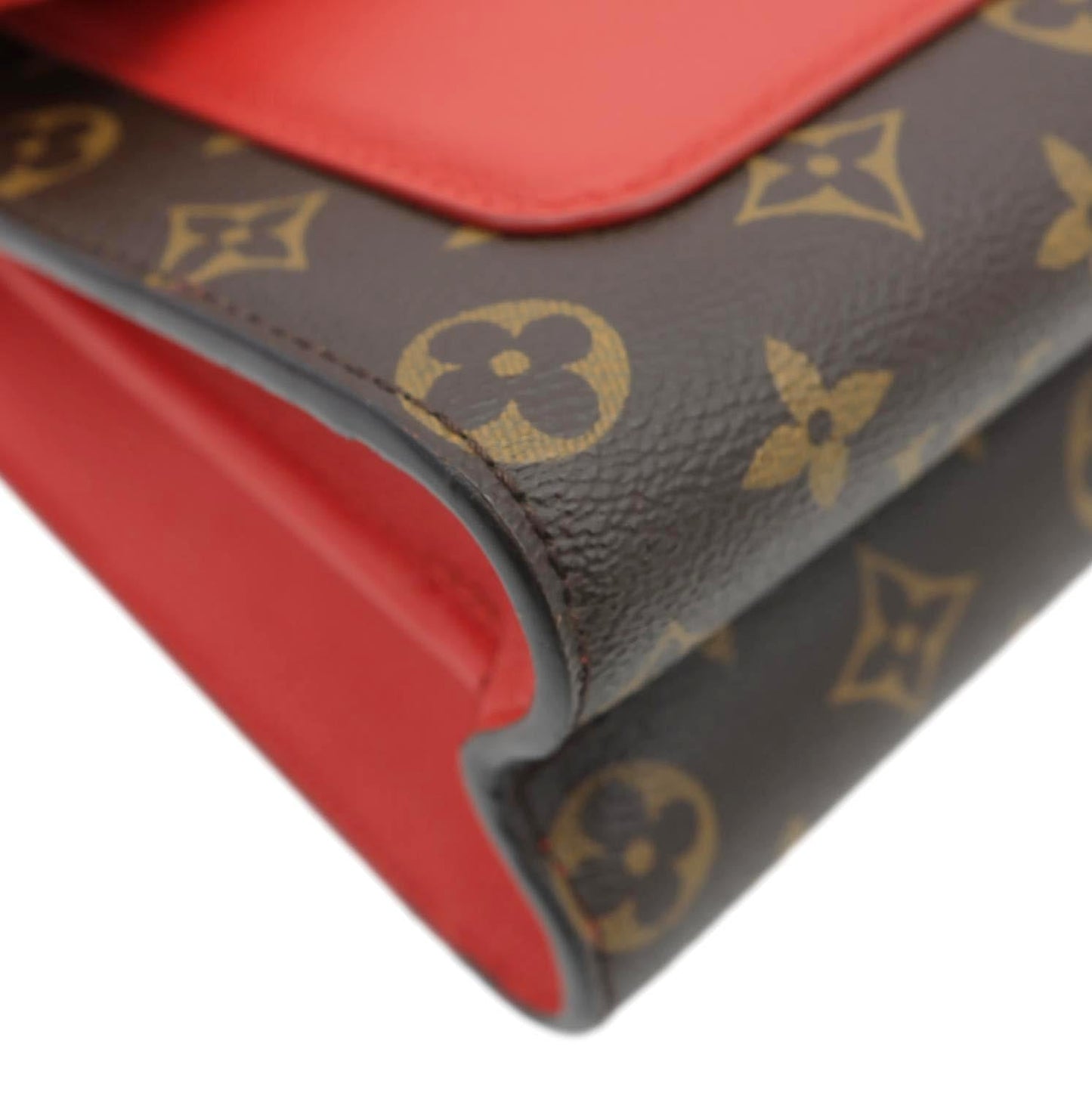LOUIS VUITTON Victoire Monogram Canvas Crossbody Bag Cerise