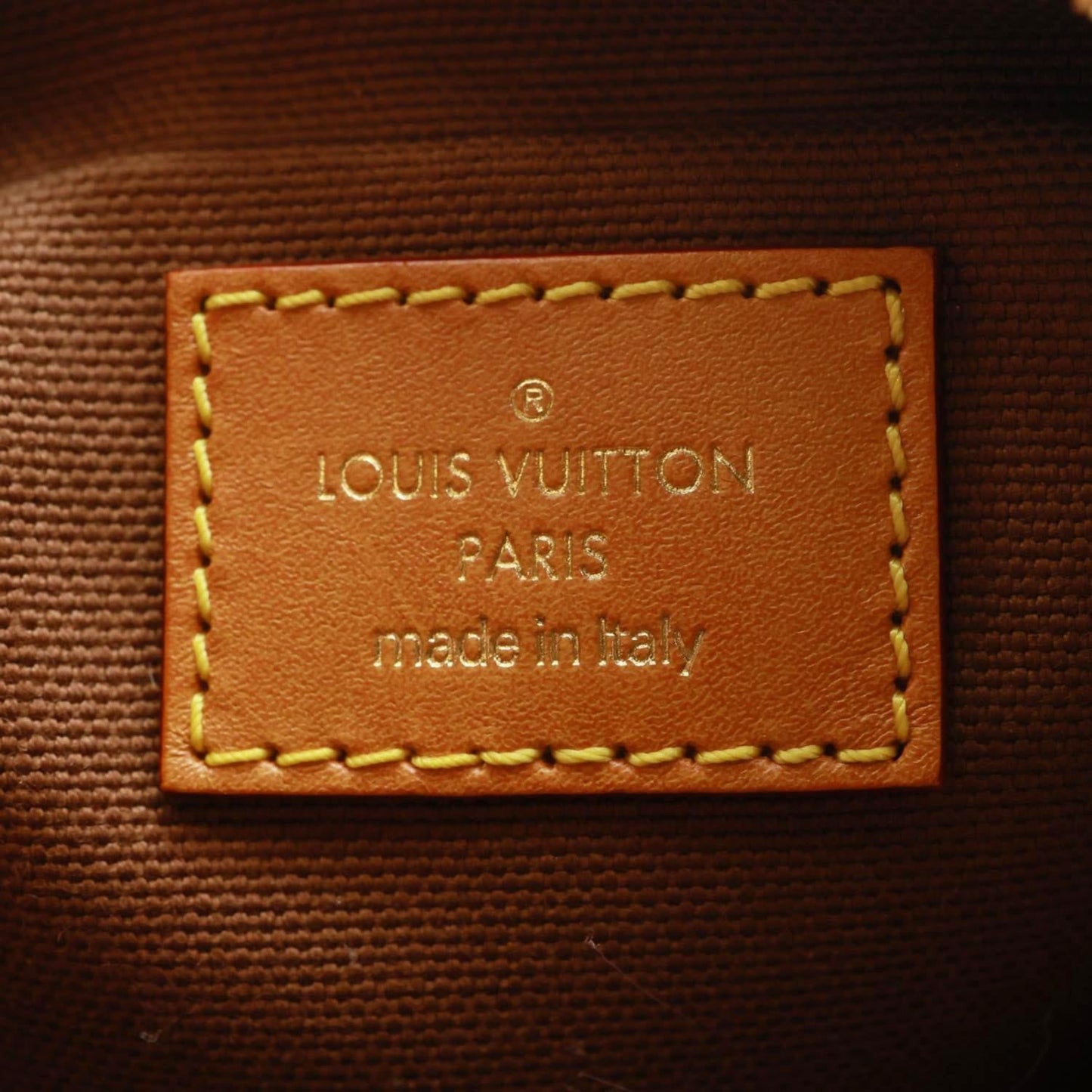 LOUIS VUITTON Danube Monogram Canvas Crossbody Bag Brown