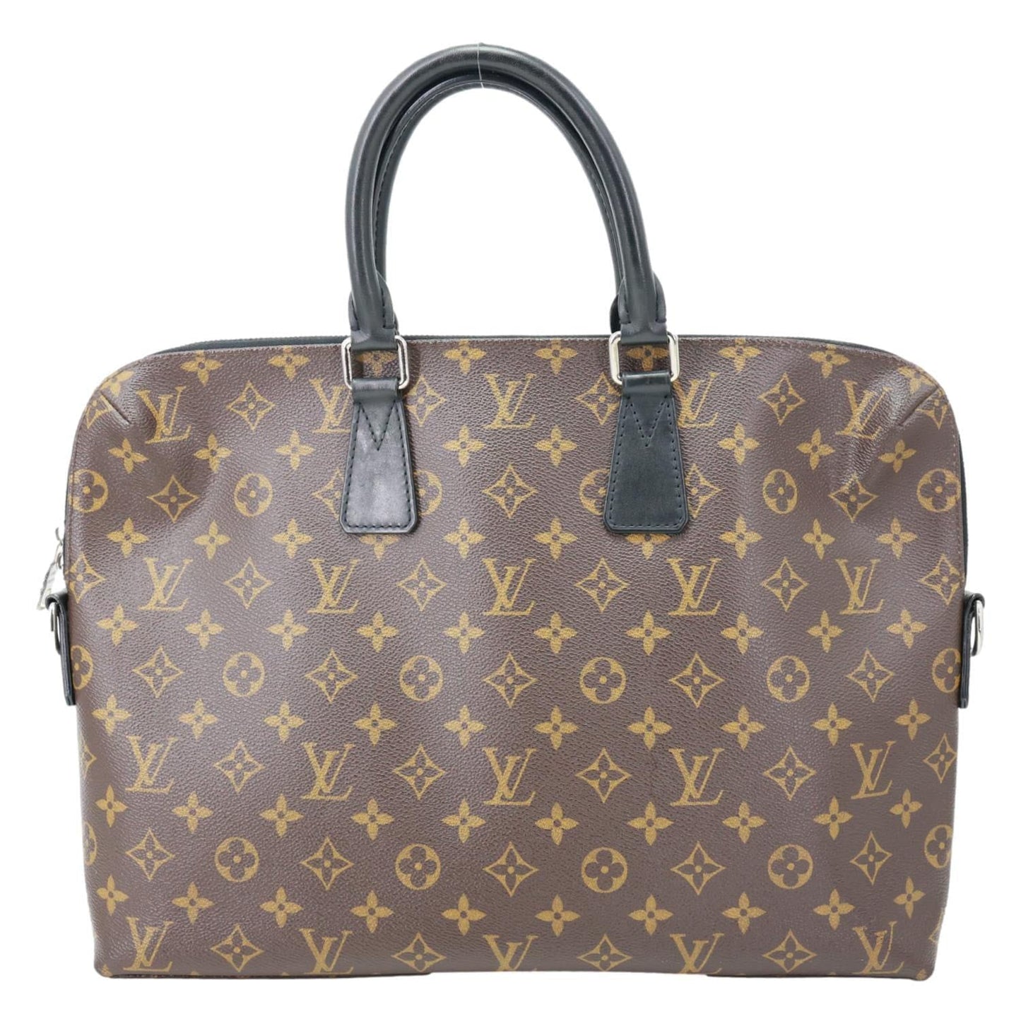LOUIS VUITTON Porte-Documents Jour Monogram Macassar Briefcase Bag Brown