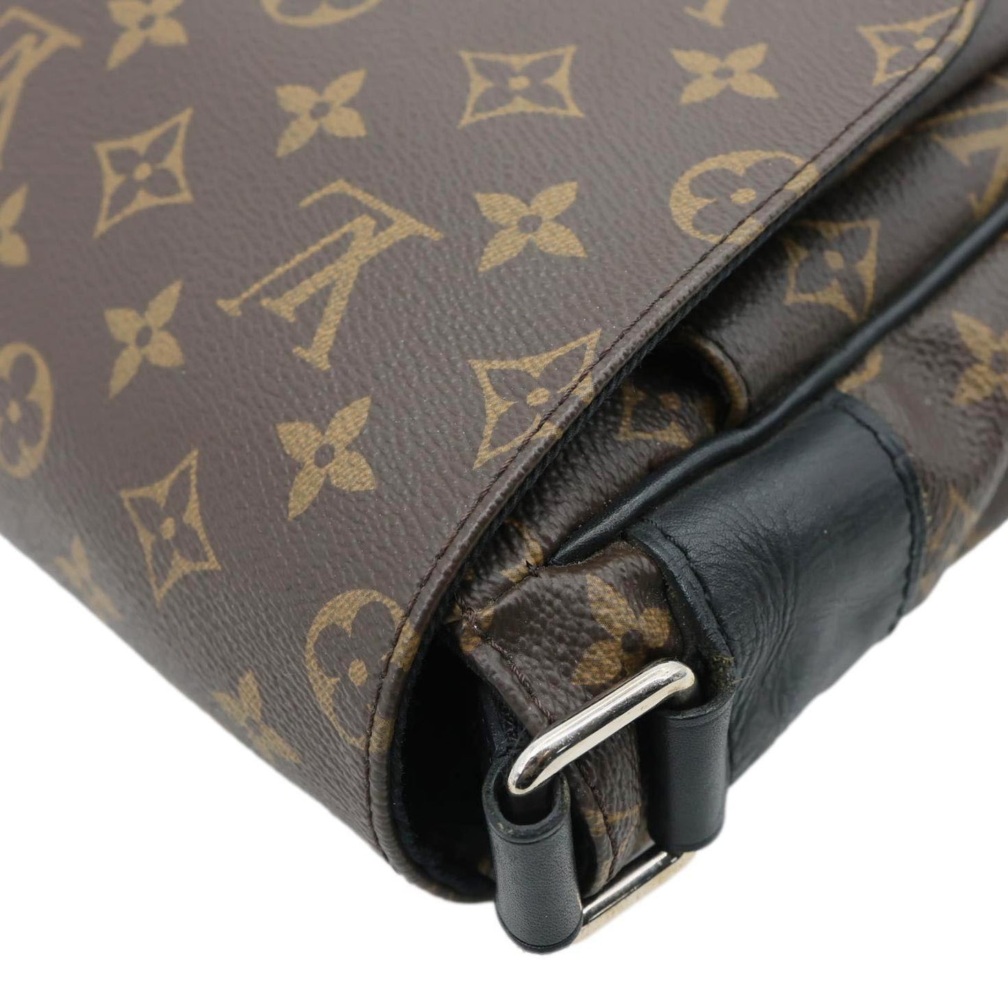 LOUIS VUITTON Christopher Monogram Macassar Messenger Bag Black