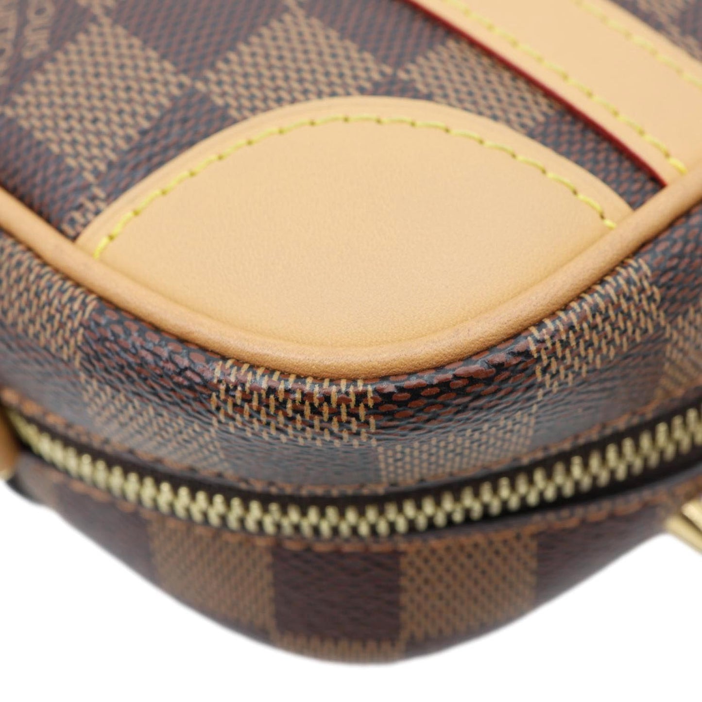 LOUIS VUITTON Valisette Souple BB Damier Ebene Shoulder Bag Brown