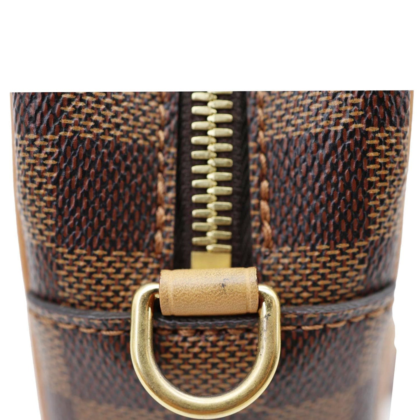 LOUIS VUITTON Valisette Souple BB Damier Ebene Shoulder Bag Brown